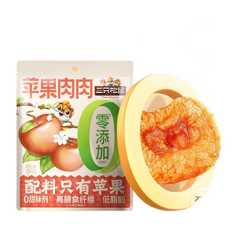 Apple dried 0 add healthy 100g*3 bags