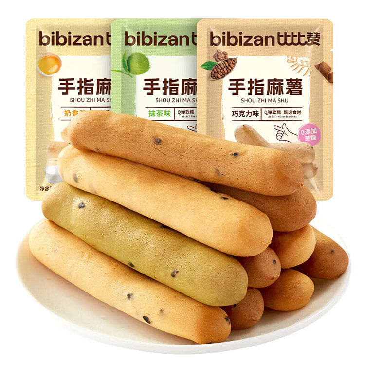 Finger mochi soft bread Chocolate/Matcha/Milky fla 50 g*3 pack