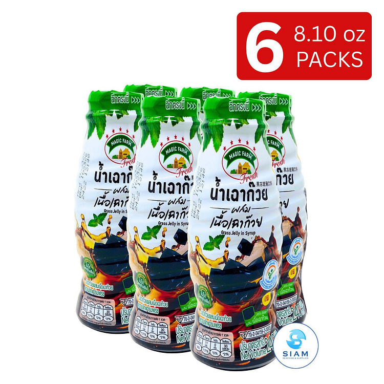 (6-Pack) Magic Farm Fresh Grass Jelly in Syrup 6 count