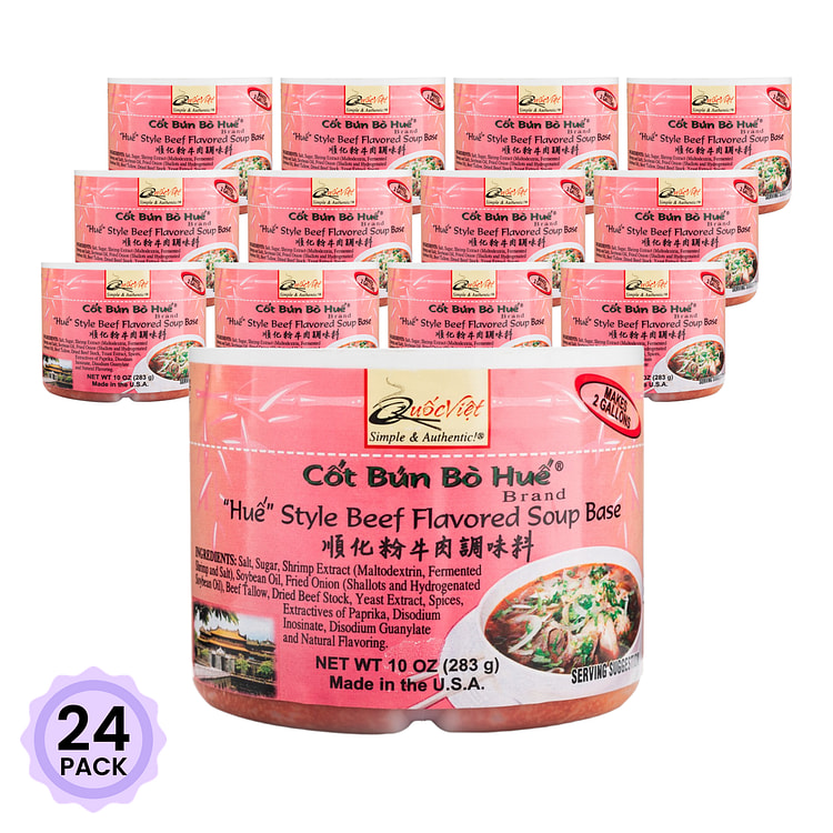 Quoc Viet 顺化粉牛肉调味料 10 盎司*24 包