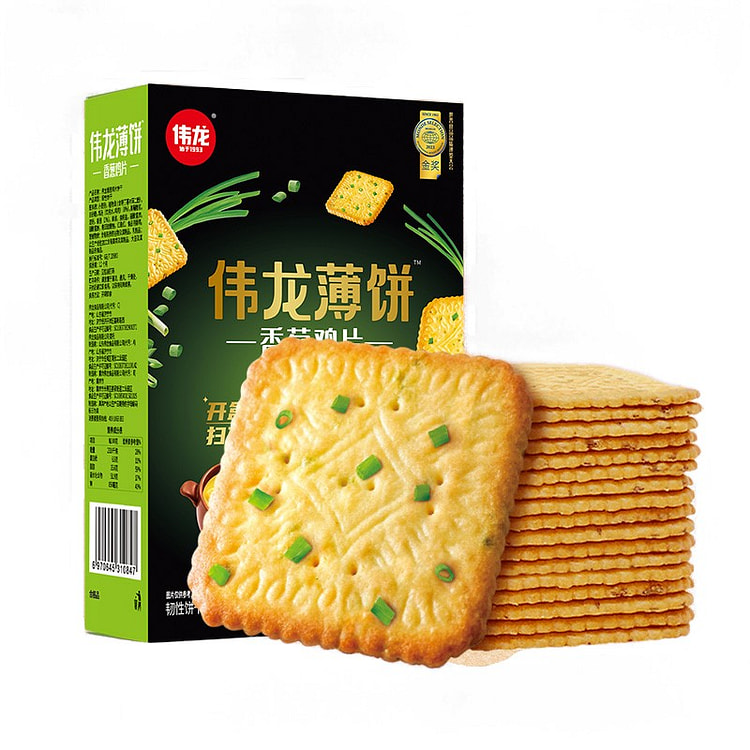 伟龙香葱鸡片葱香咸味饼干180g*1盒