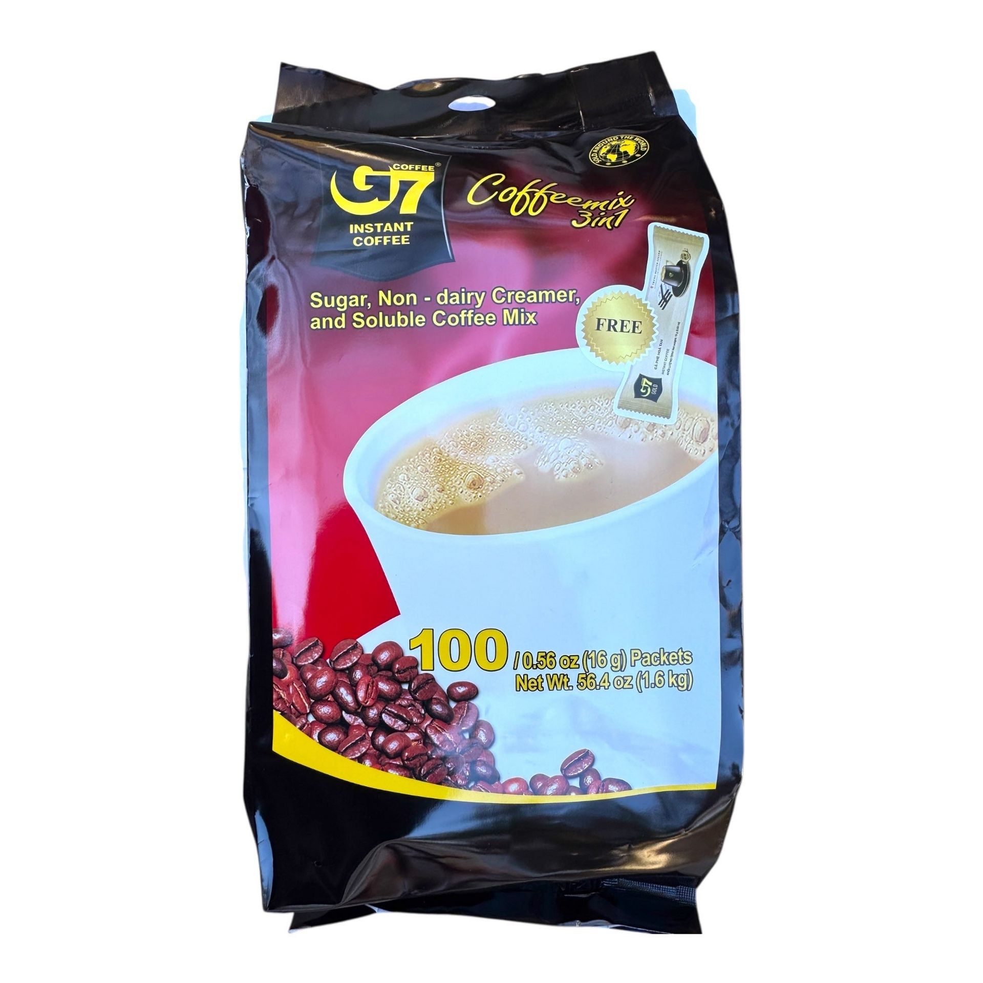 G7 三合一速溶越南咖啡粉 100包 1600 克
