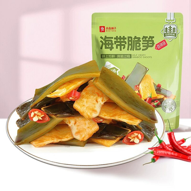 良品铺子海带结脆160克