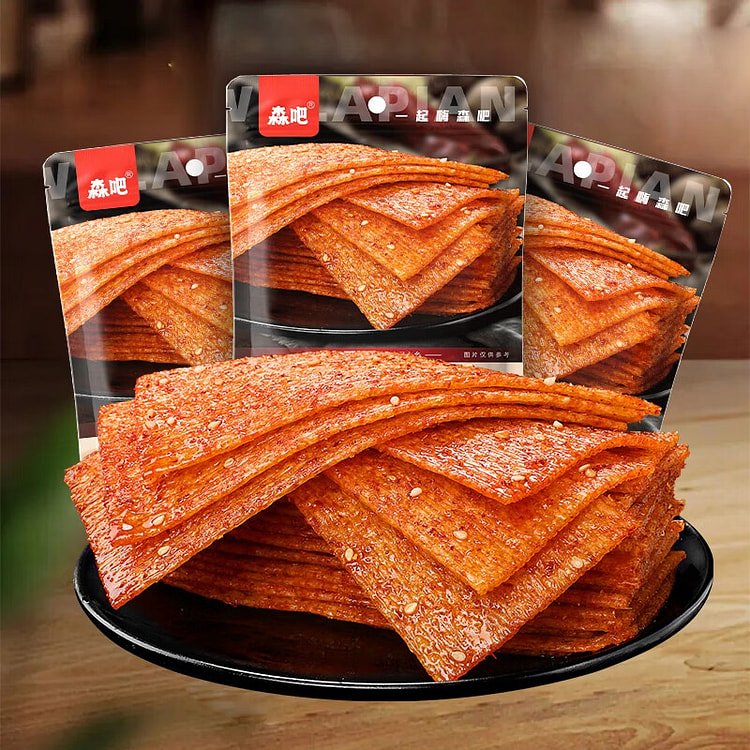 森吧 网红辣片  休闲零食  解馋 小吃 怀旧 260 克