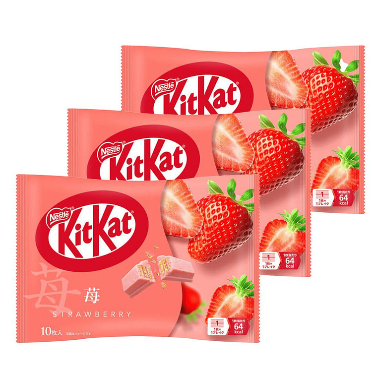 KitKat 巧克力威化（草莓味） 30枚入 3 包