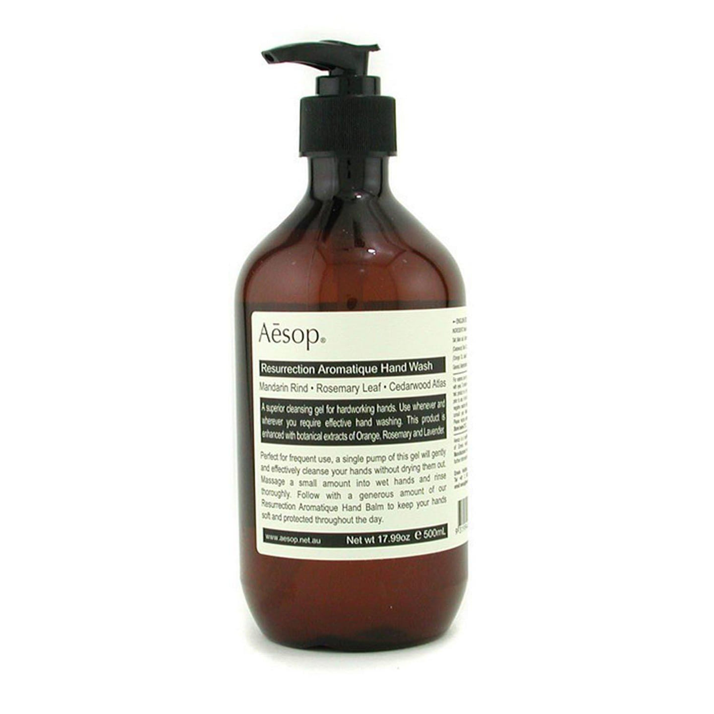 Aesop Resurrection Aromatique Hand Wash /BBTRF 500ml/17.99oz 500 ml