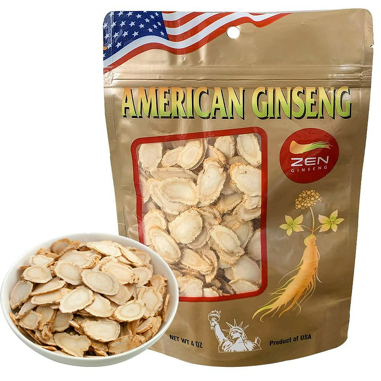 美国威斯康星人参片 高品质西洋参片 花旗参片1包装 - 每一片都饱满富含人参皂苷，增强人体免疫力 能量和耐力，改善情绪 记忆力和注意力，美国仓库发货，