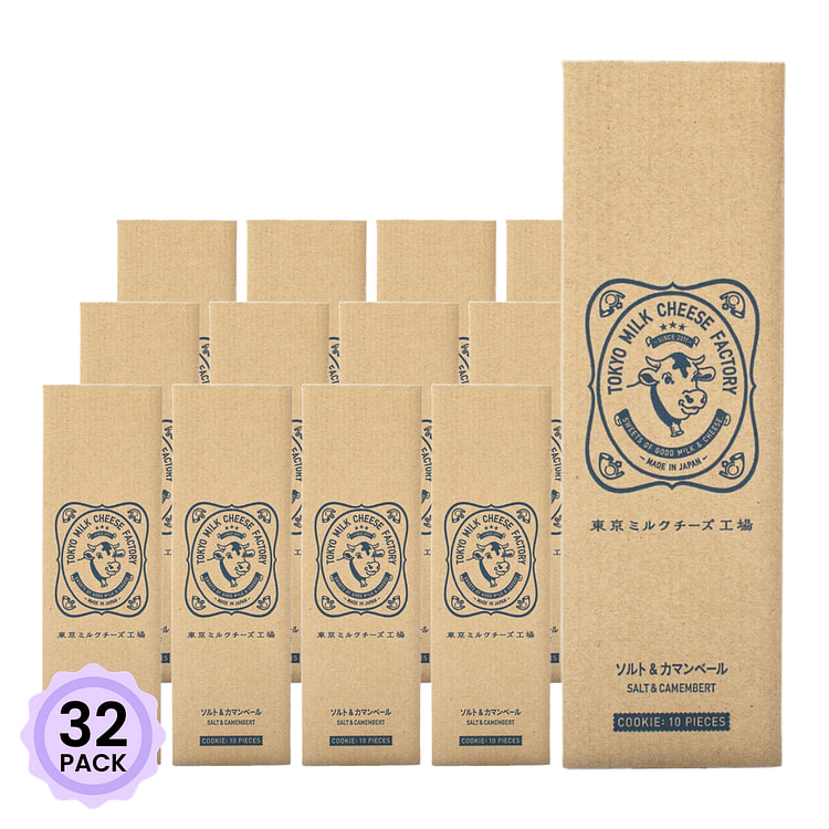 東京ミルクチーズ工場　ソルト＆カマンベール10枚入 9 カウント*1 箱*32 パック