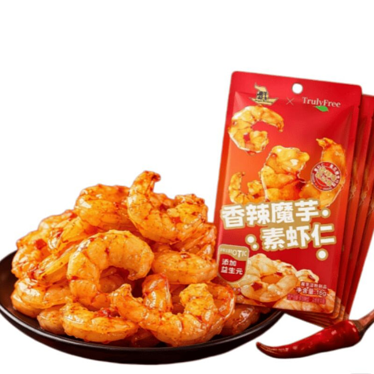 Qiaqia Spicy Konjac Veggie Shrimp 80 g