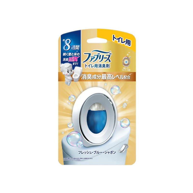P&G ファブリーズ 消臭芳香剤 トイレ用 フレッシュ・ブルー・シャボン 1 個