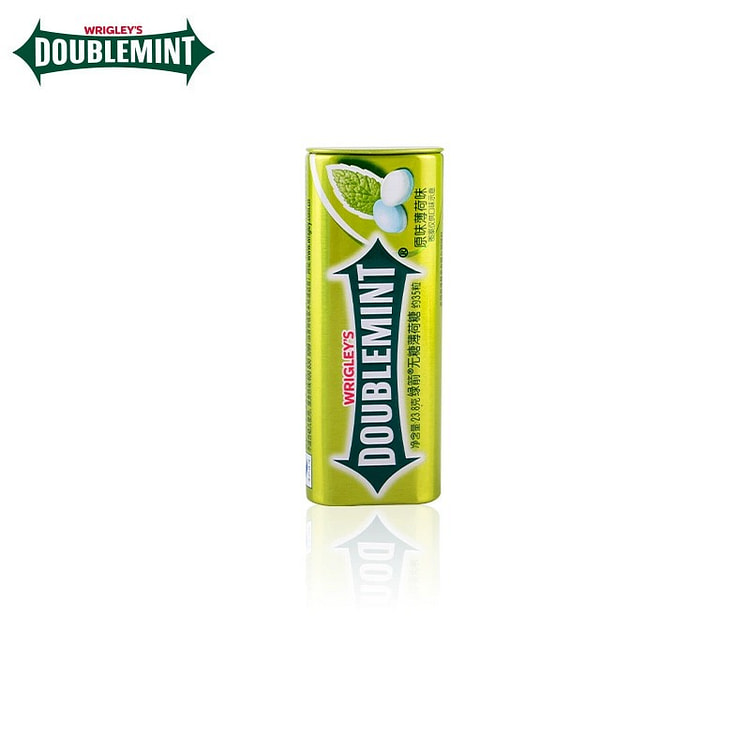 绿箭无糖口香糖35粒铁盒原味薄荷味23.8g*1罐