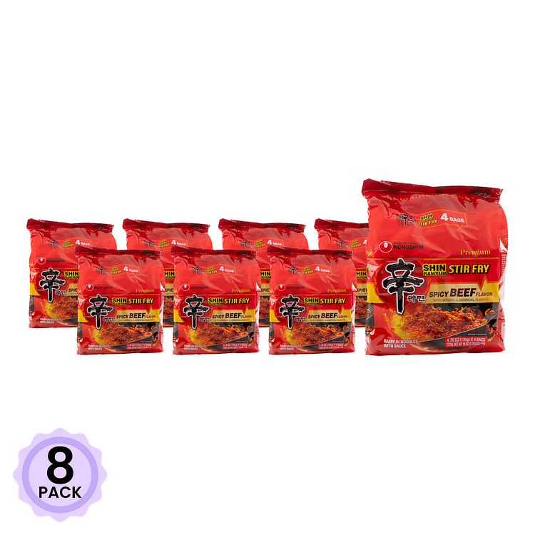 Nongshim Shin Ramyun Stir Fry 4.76 oz*4 each*8 pack