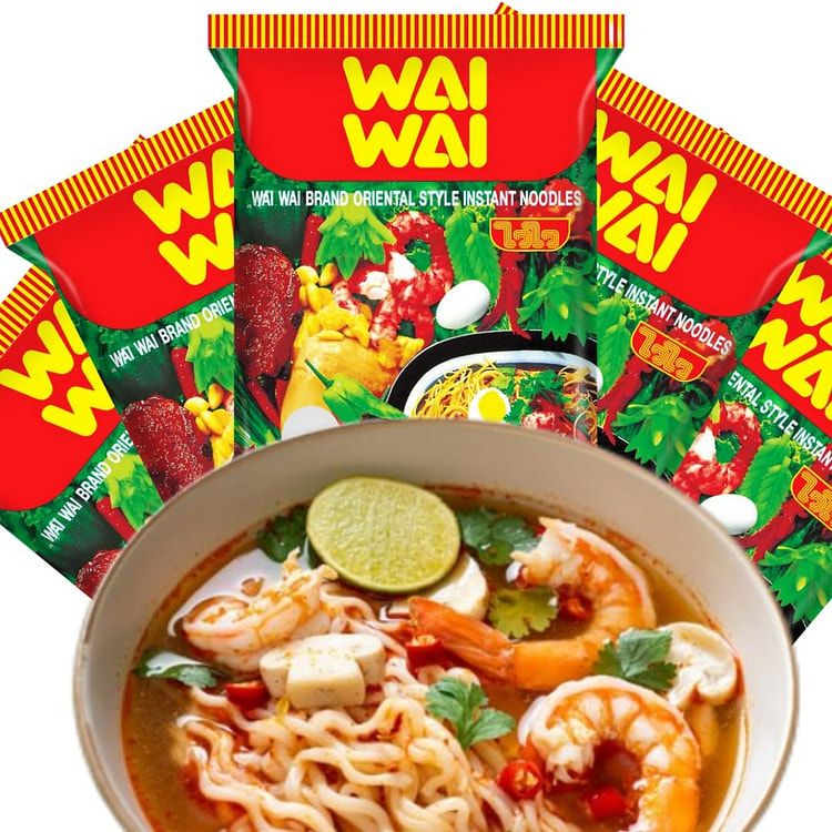 5 Pack WaiWai Instant Noodles Oriental Flavor 1 pack