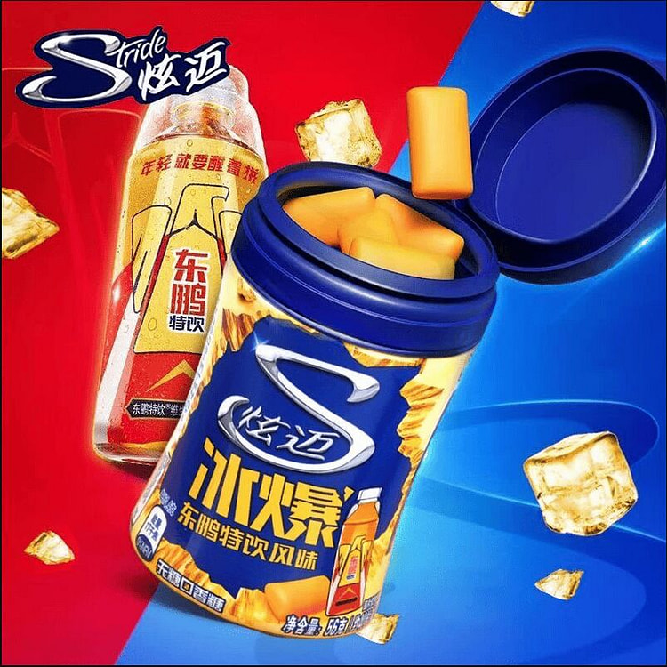 炫迈X东鹏特饮联名无糖脆皮口香糖56克*1瓶 56 克