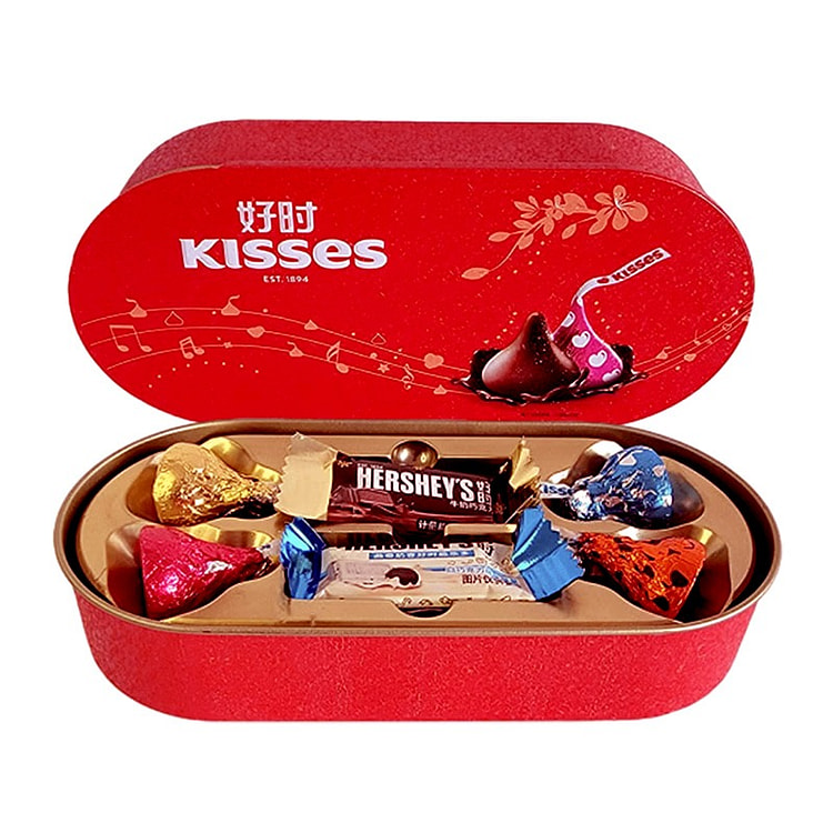 Hershey's Kisses Chocolate Gift Box Red 1 each