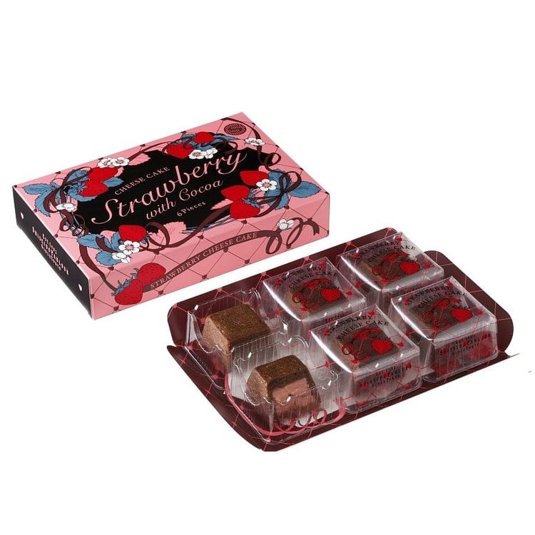 Japan Shiseido Strawberry Chocolate Cheesecake6pcs 1 box