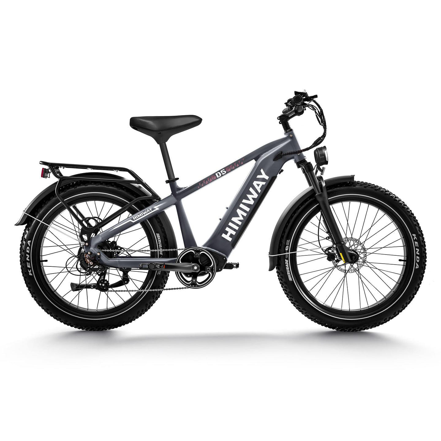 Himiway D5 (Zebra) | Premium All-terrain Electric Fat Bike Torque Sensor/Grey 1 each