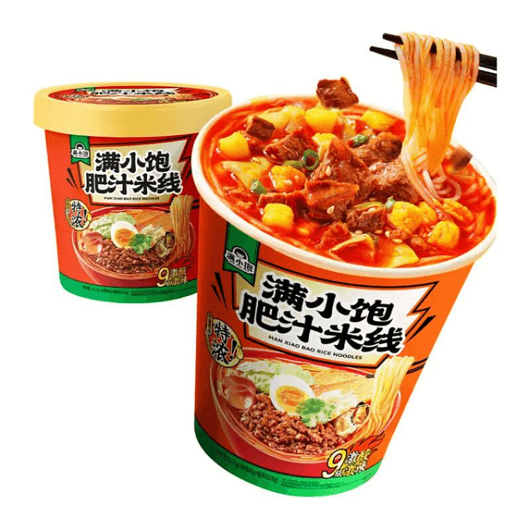 Man Xiaobao Fatty Broth Rice Noodles 112.6g*1 cup 112.6 g