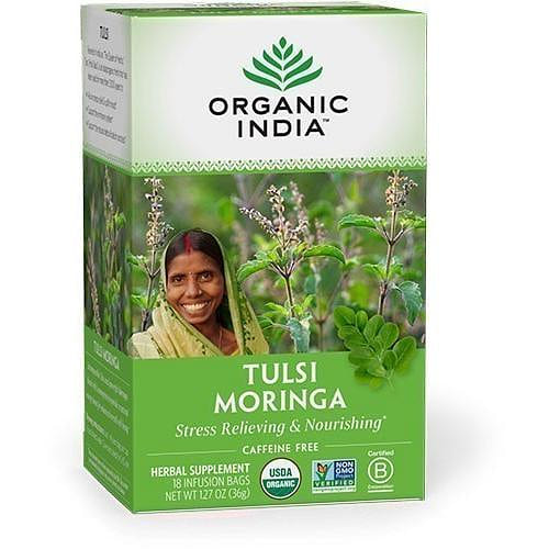 Organic India Tulsi Moringa Tea, 18 tea bags 18 개입