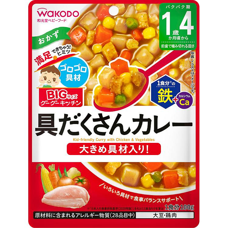 和光堂 BIG尺寸咕咕厨房 丰盛咖喱 [100克] 100 克
