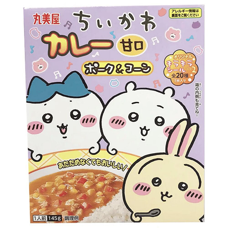 Marumiya Chiikawa Instant Curry Pork & Corn 145g 1 bunch