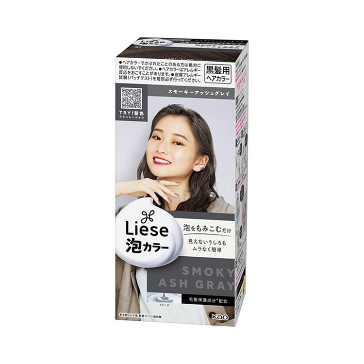 Thuốc nhuộm tóc dạng bọt KAO Kao Liese màu xám khói