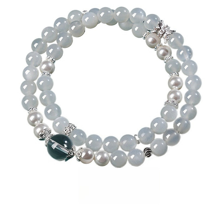 宫里上新 月光石手串月光石水晶手链 琼珠雅韵7mm 1 盒