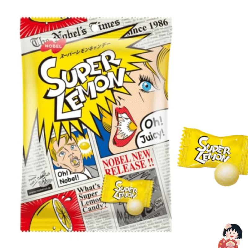 Nobel Super Lemon Candy 88g Super sour lemon candy 1 each