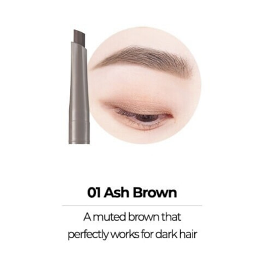 COLORGRAM Artist Formula Auto Brow Pencil #01 Ash Brown