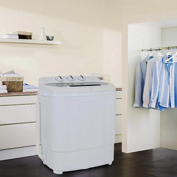 White Compact Portable Washer & Dryer with Mini Wa 1 box