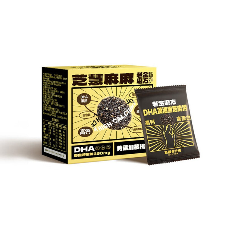 老金磨方 DHA藻油黑芝麻饼干 200 克