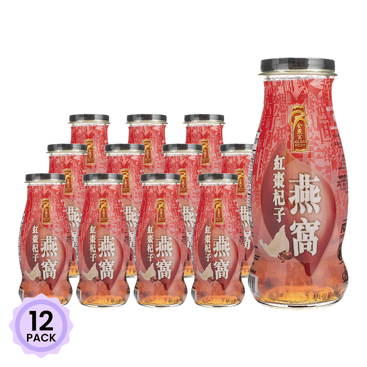金燕窝 冰糖红枣杞子燕窝 红枣枸杞 8 盎司*12 包