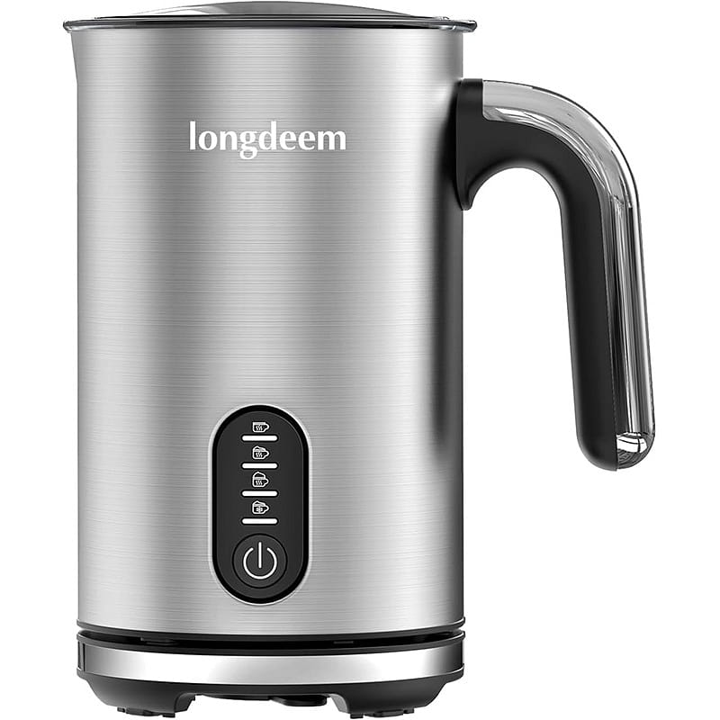 4-in-1 Electric Milk Frother, Silver 1 count