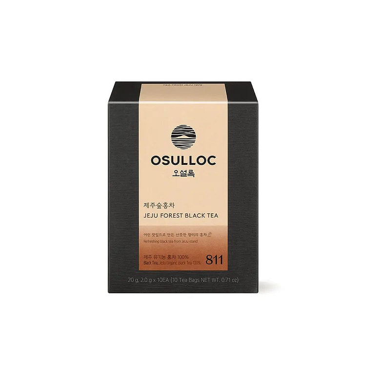 OSULLOC Jeju Forest Black Tea, 2g*10 Tea Bags 20g 1 each
