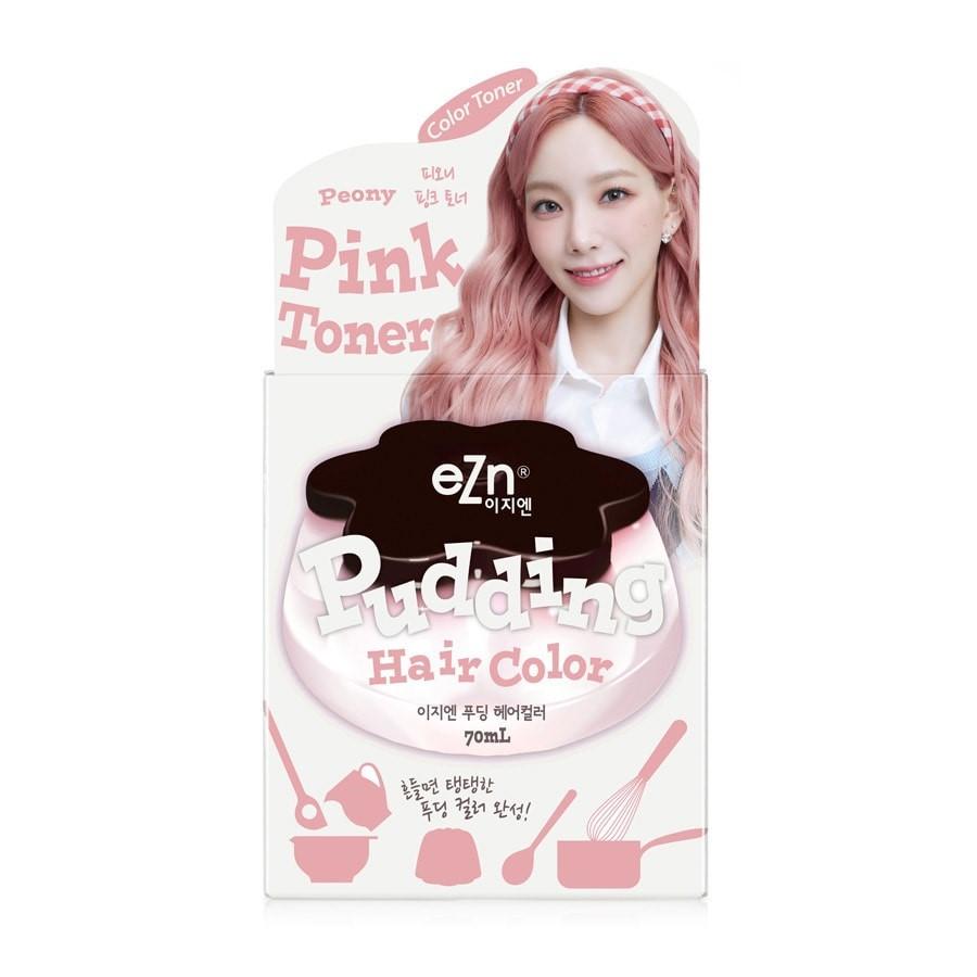 eZn Shaking Pudding Hair Color Peony Pink Toner (Colorant 70ml+Developer 70ml) Weee!