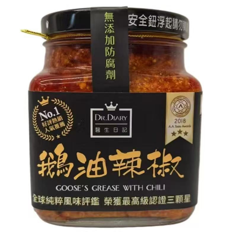 DoctorHealthDiaryGooseOilChiliSauce 350g*1 bottle 1 bottle