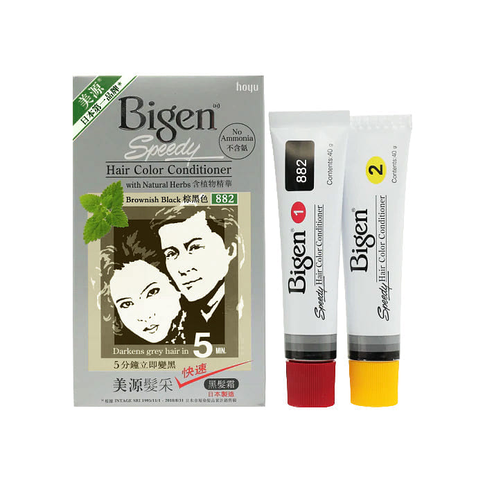 BIGEN Speedy Hair Color Conditioner-Brownish Black 1 each