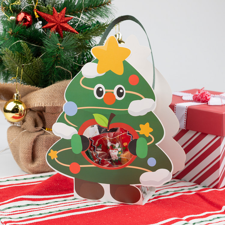 Christmas Tree Gift Box (including lights) Green
