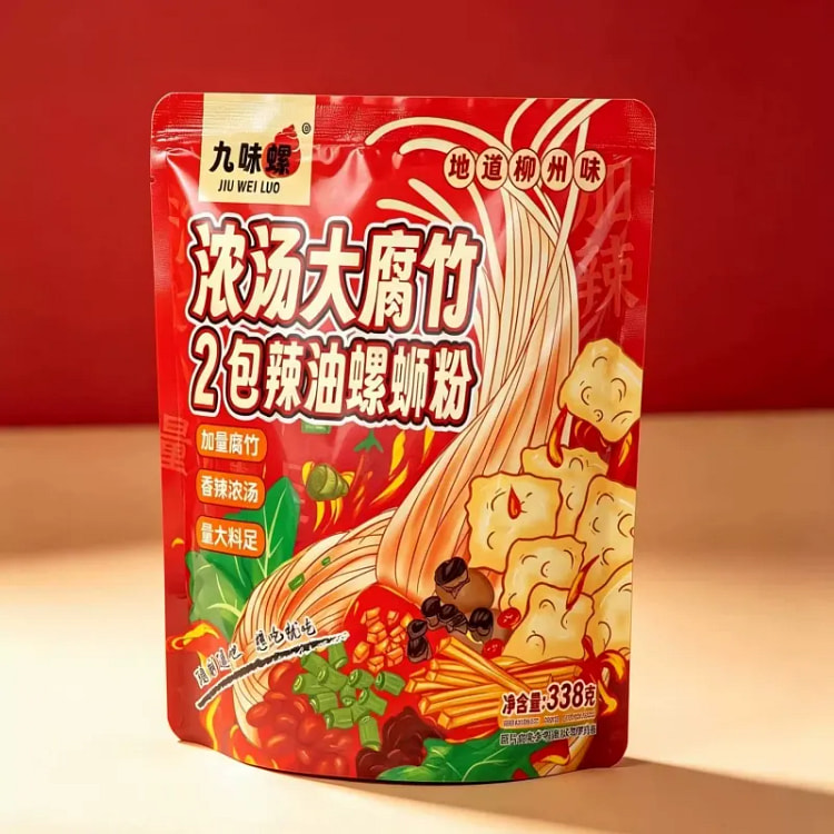 九味螺 柳州螺蛳粉338g*1袋 338 克