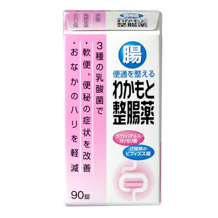 日本直邮  WaKaMoTo 软便 排便不畅 涨腹感等症状 整肠软酸菌剂 90粒/