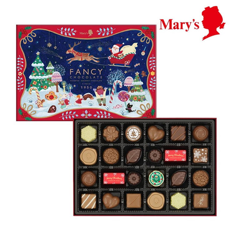 Mary's Chocolate Christmas Fancy Chocolates 24pcs/
