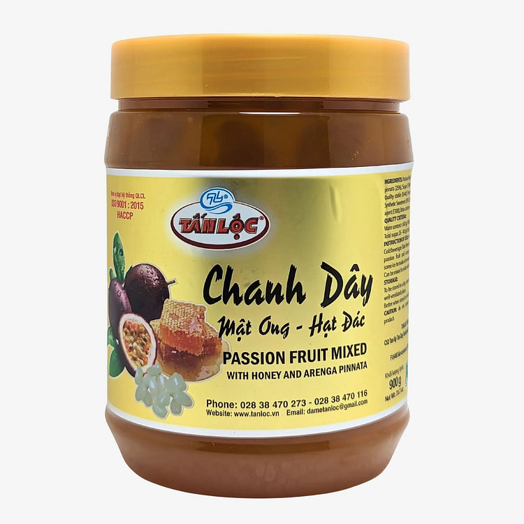 chanh dây mật ong hạt đác 1 hủ