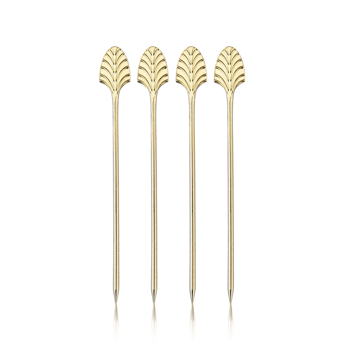 Gold Art Deco Cocktail Picks by Viski® 4 each