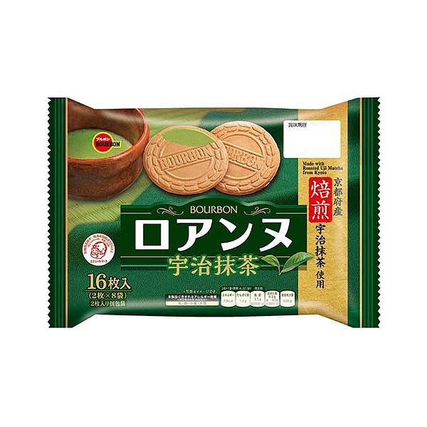 布尔本 宇治抹茶味夹心薄饼 16枚 1 份