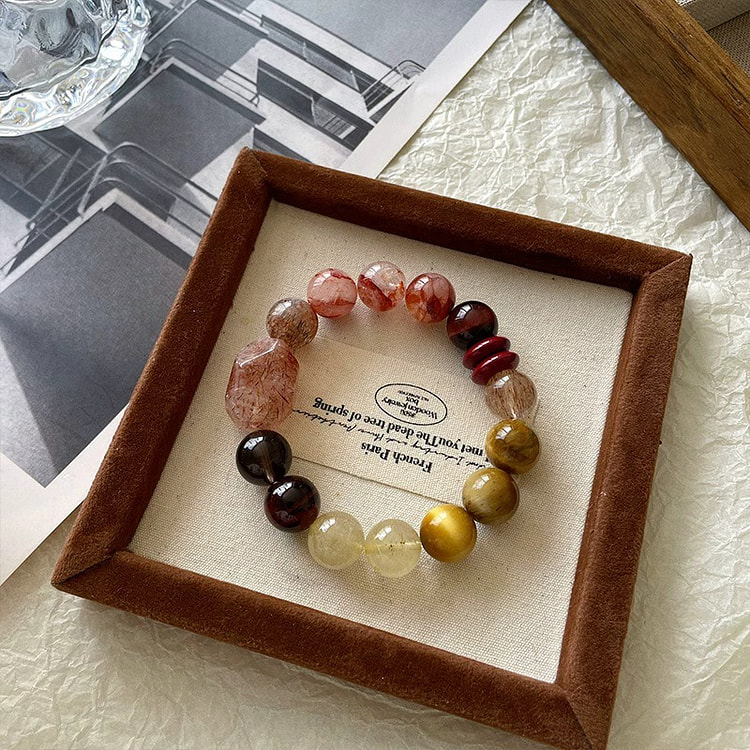 黑金超七多宝水晶手串招米大珠子12mm 1条 1 份