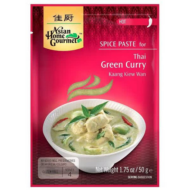 Asian Home Gourmet Thai Green Basil Curry 50g 1 each