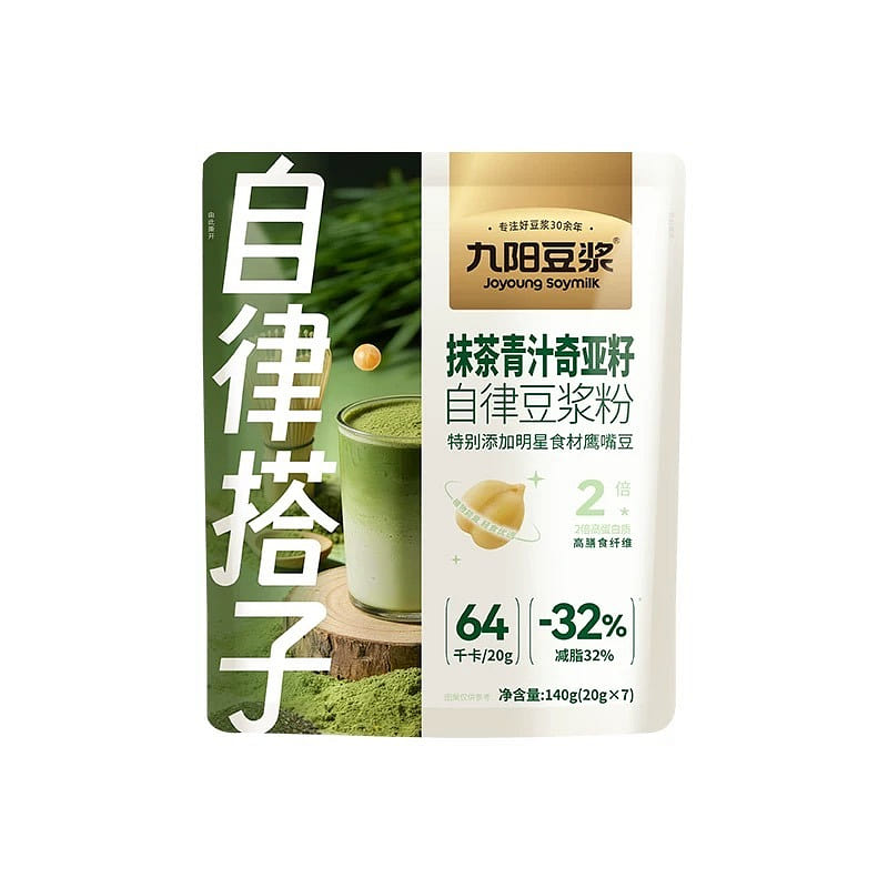 Joyoung Matcha Chia Seed Soy Milk Powder 140g*3 420 g