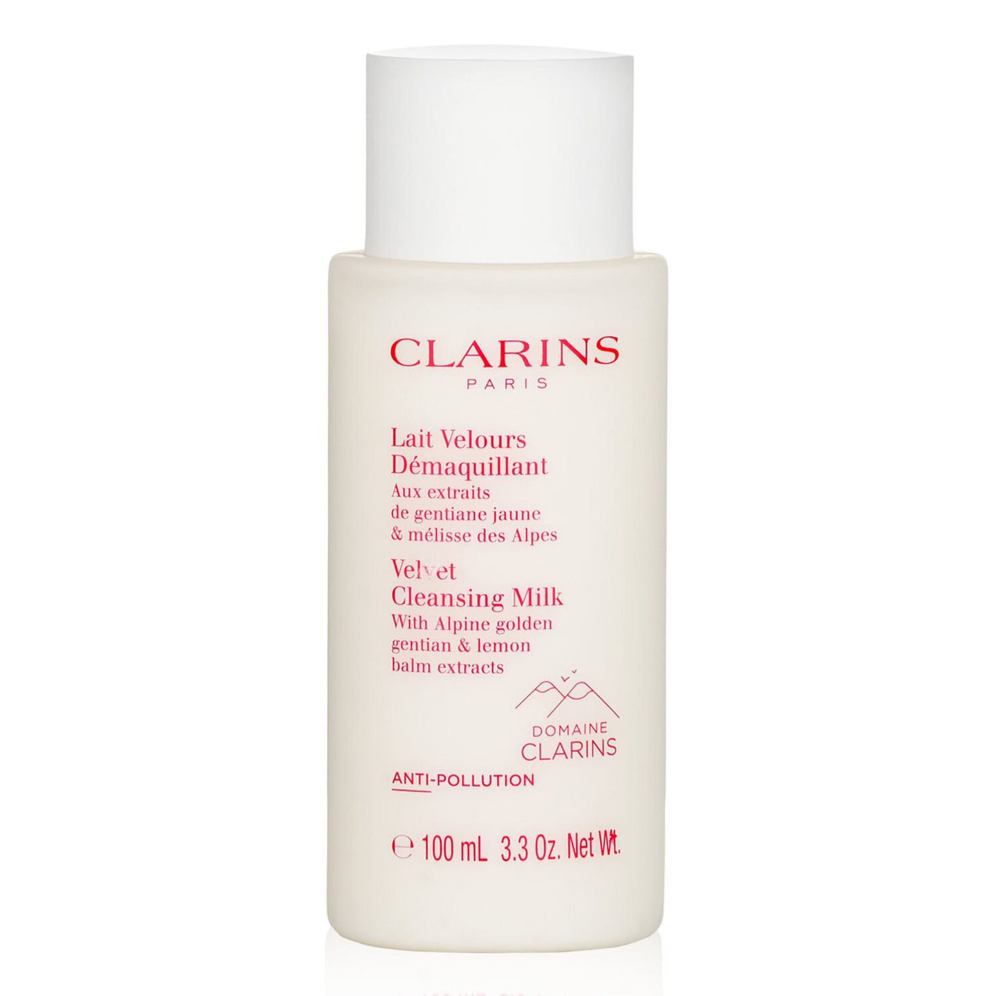 Clarins Velvet Cleansing Milk with Alpine Golden Gentian & Lemon Balm Extracts 100ml/3.3oz 100 ml