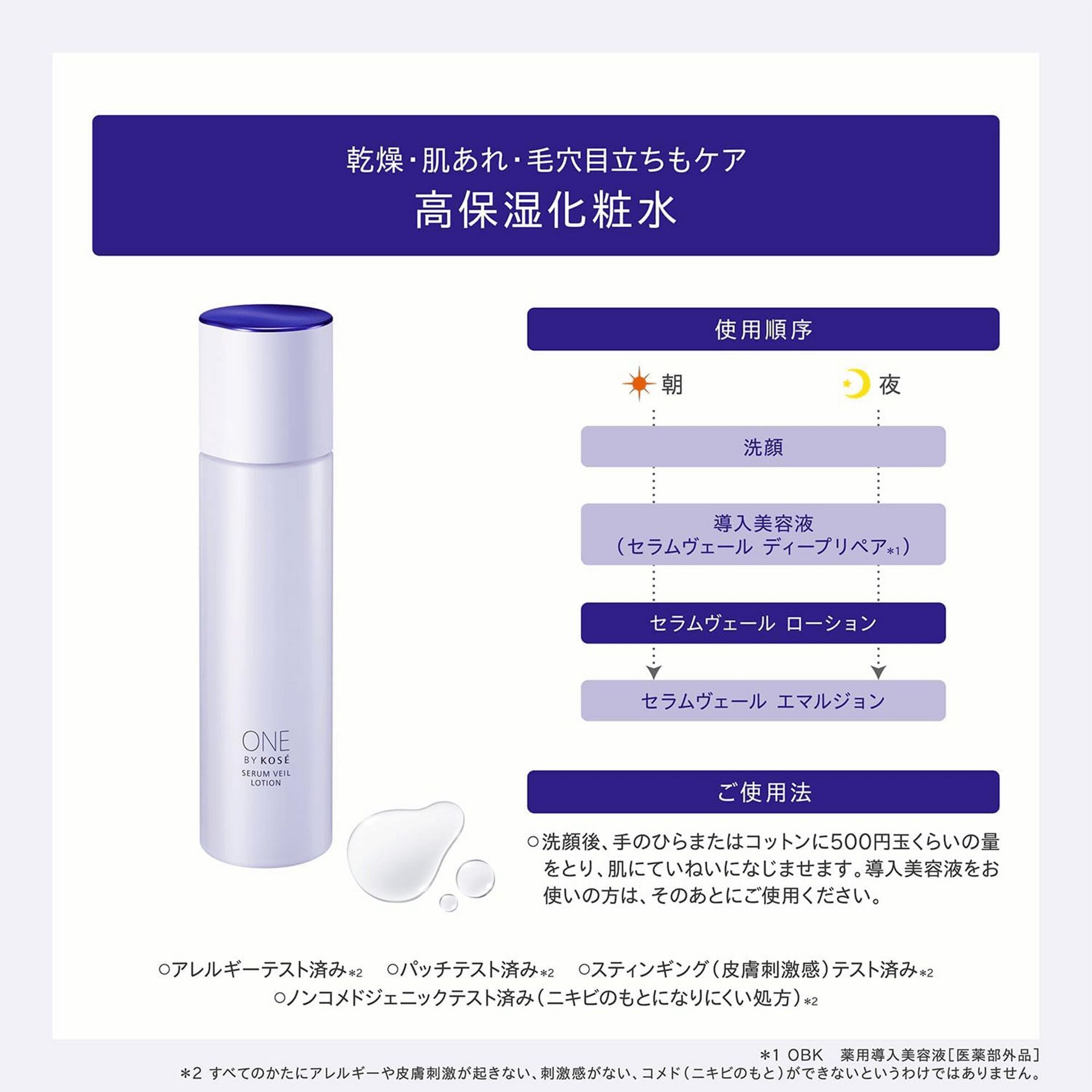 ONE BY KOSÉ SERUM VEIL LOTION 180ml ONE BY KOSE Serum Veil Lotion 180ml 1 each - Weee!