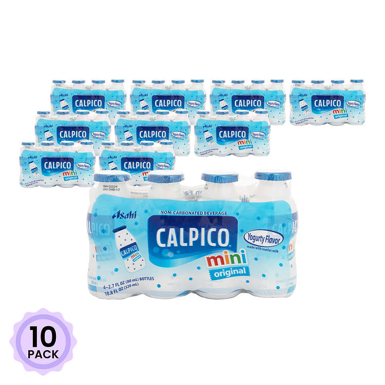 可尔必思 迷你乳酸菌饮料 原味 2.7 液盎司*4 瓶*10 包